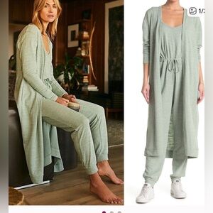 NOWT Free People Bicoastal Set - Size XST in Seaglass Green